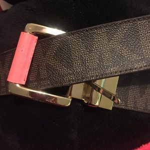 MICHAEL KORS reversible leather belt